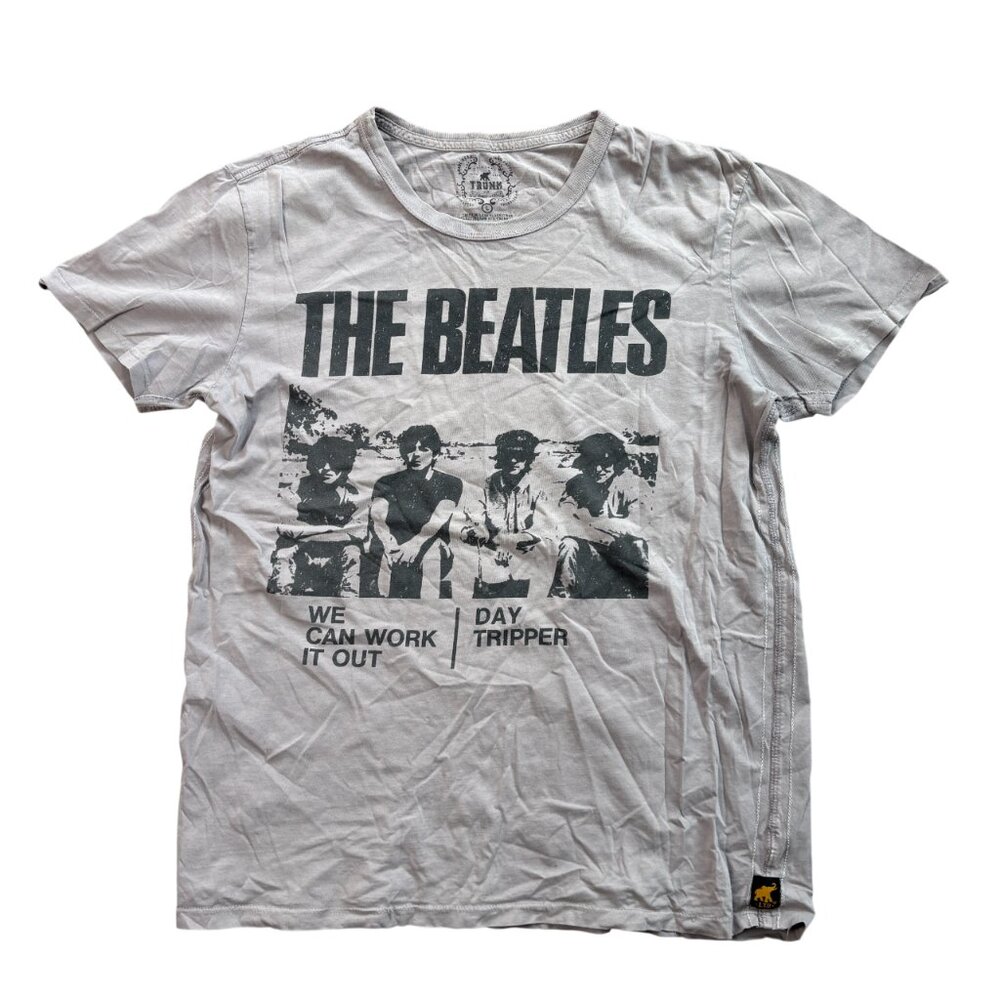 Trunk LTD The Beatles t-shirt size L large grey We Can Work it Out Day Tripper
